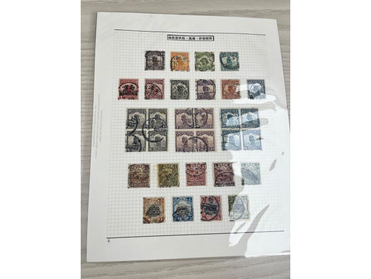 hinged on 4 album pages, including many blocks of 4. VF-F.